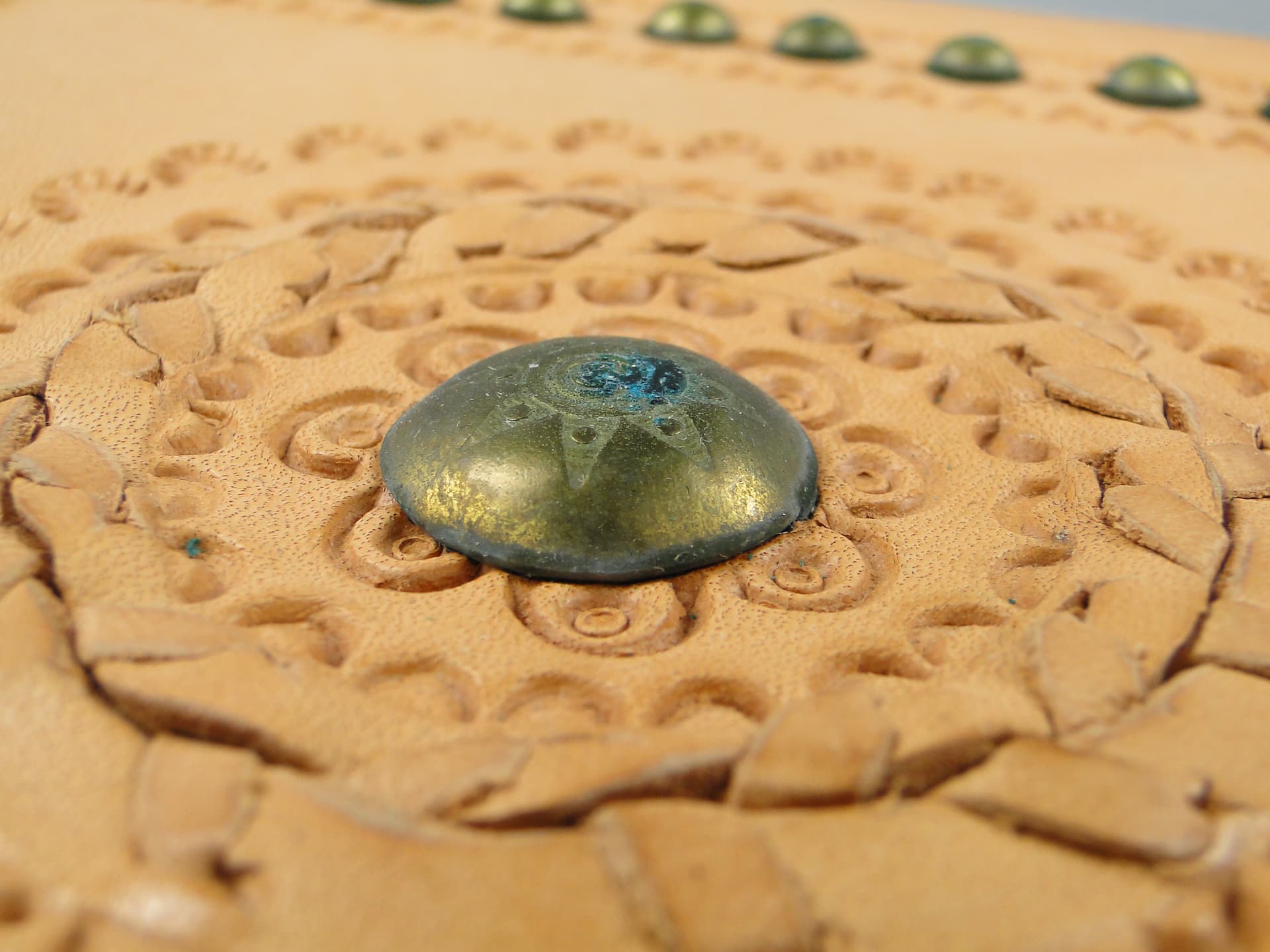 Photo album, beige leather, Poland, 1970s. - 60083