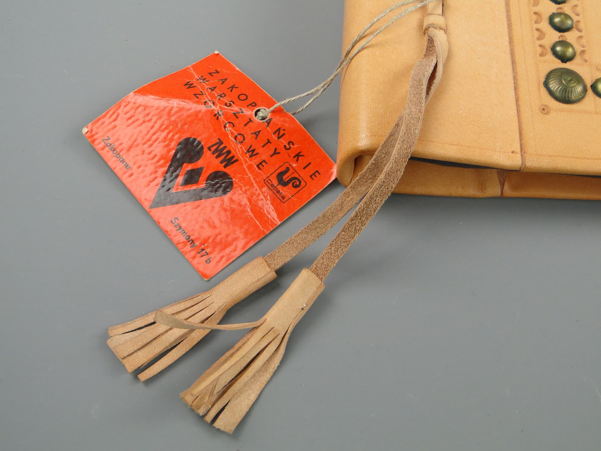 Photo album, beige leather, Poland, 1970s. - 60076