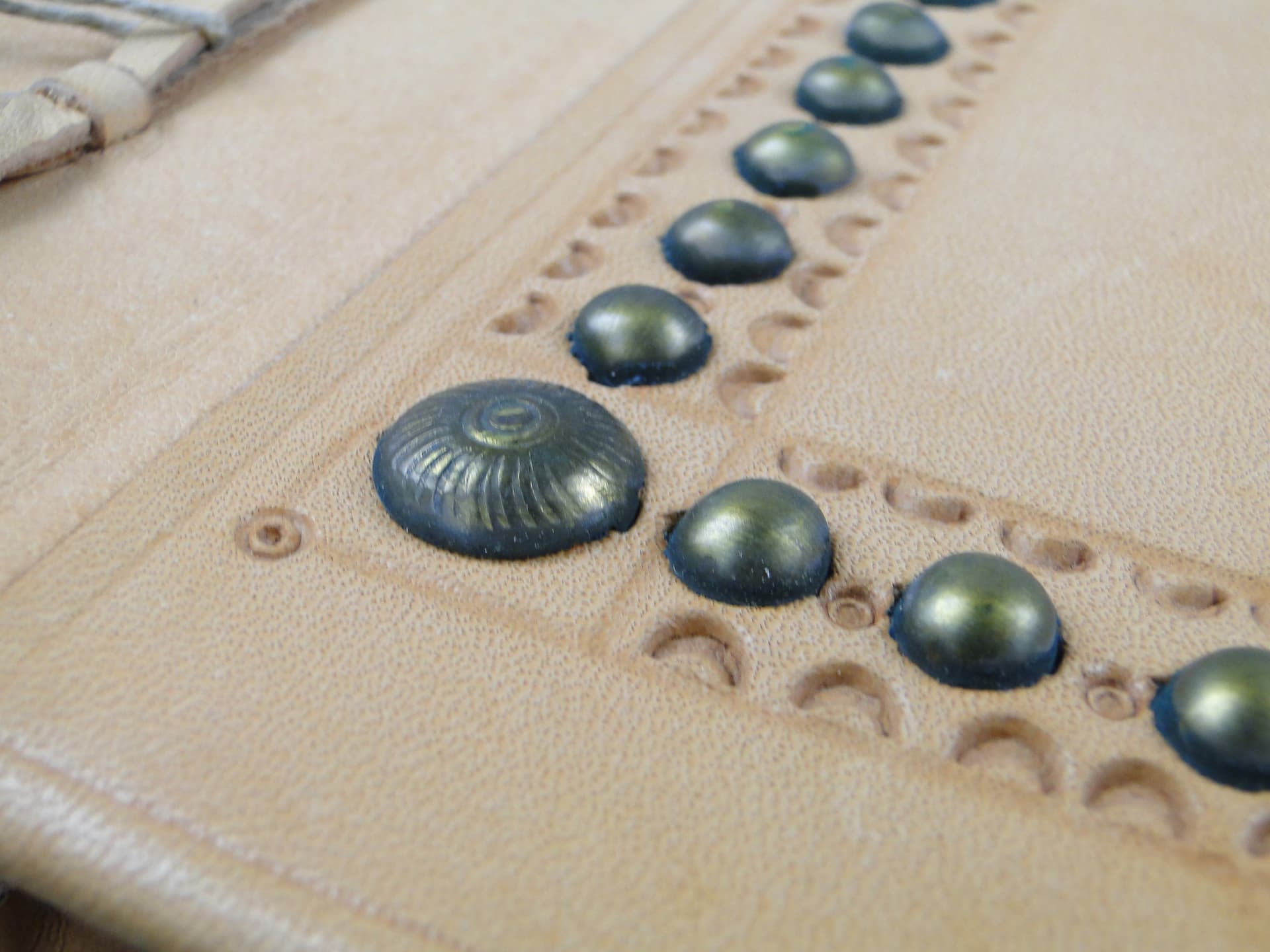 Photo album, beige leather, Poland, 1970s. - 60084