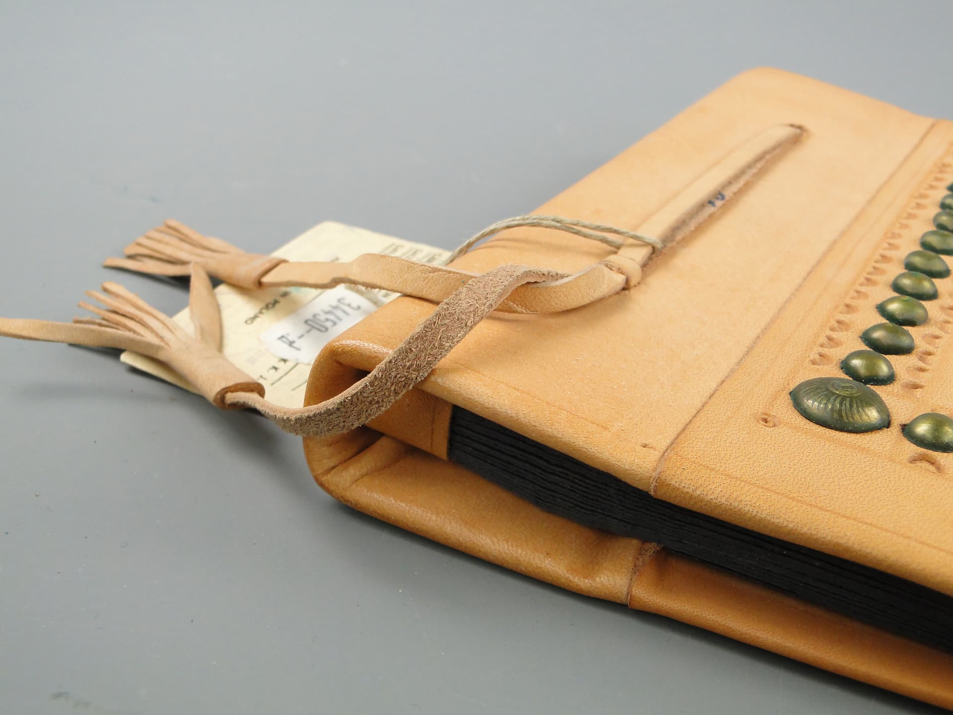 Photo album, beige leather, Poland, 1970s. - 60082