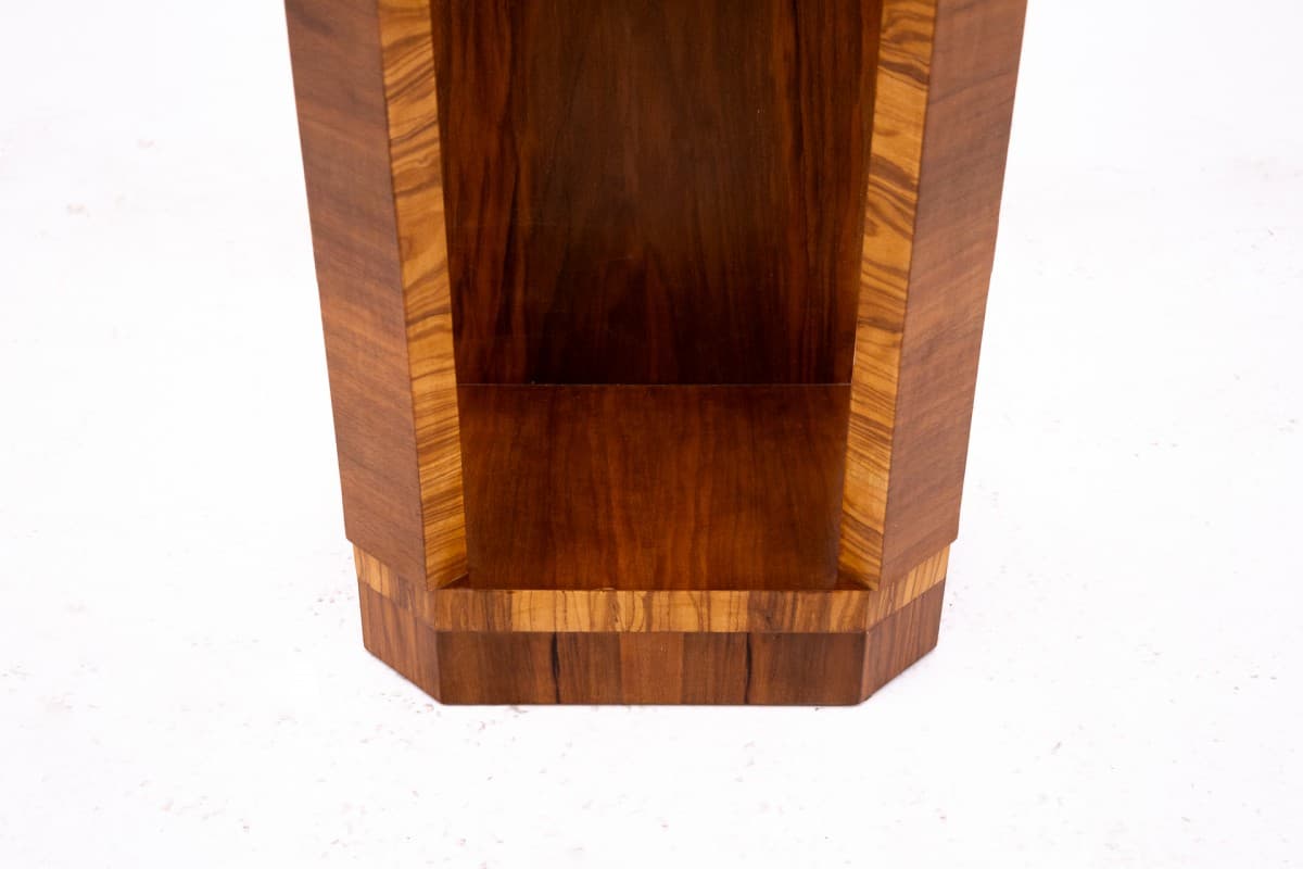 Orzechowe postumenty Art Deco, Polska, lata 50. - 191474