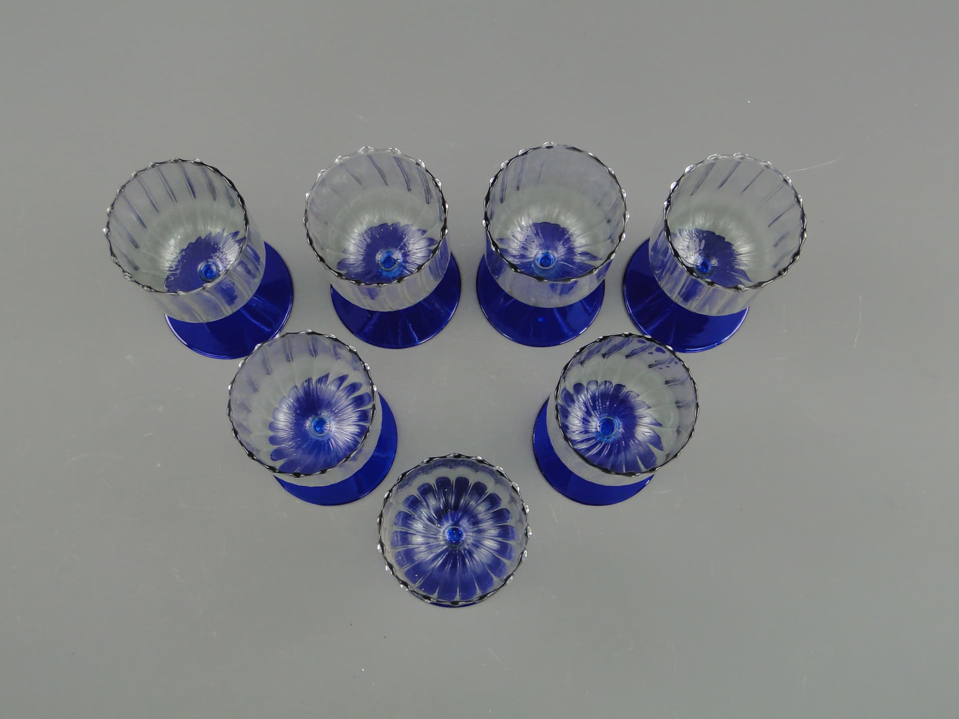 Zestaw kieliszków koktajlowych Memphis, szkło transparentne, Niemcy, lata 80. - 60254