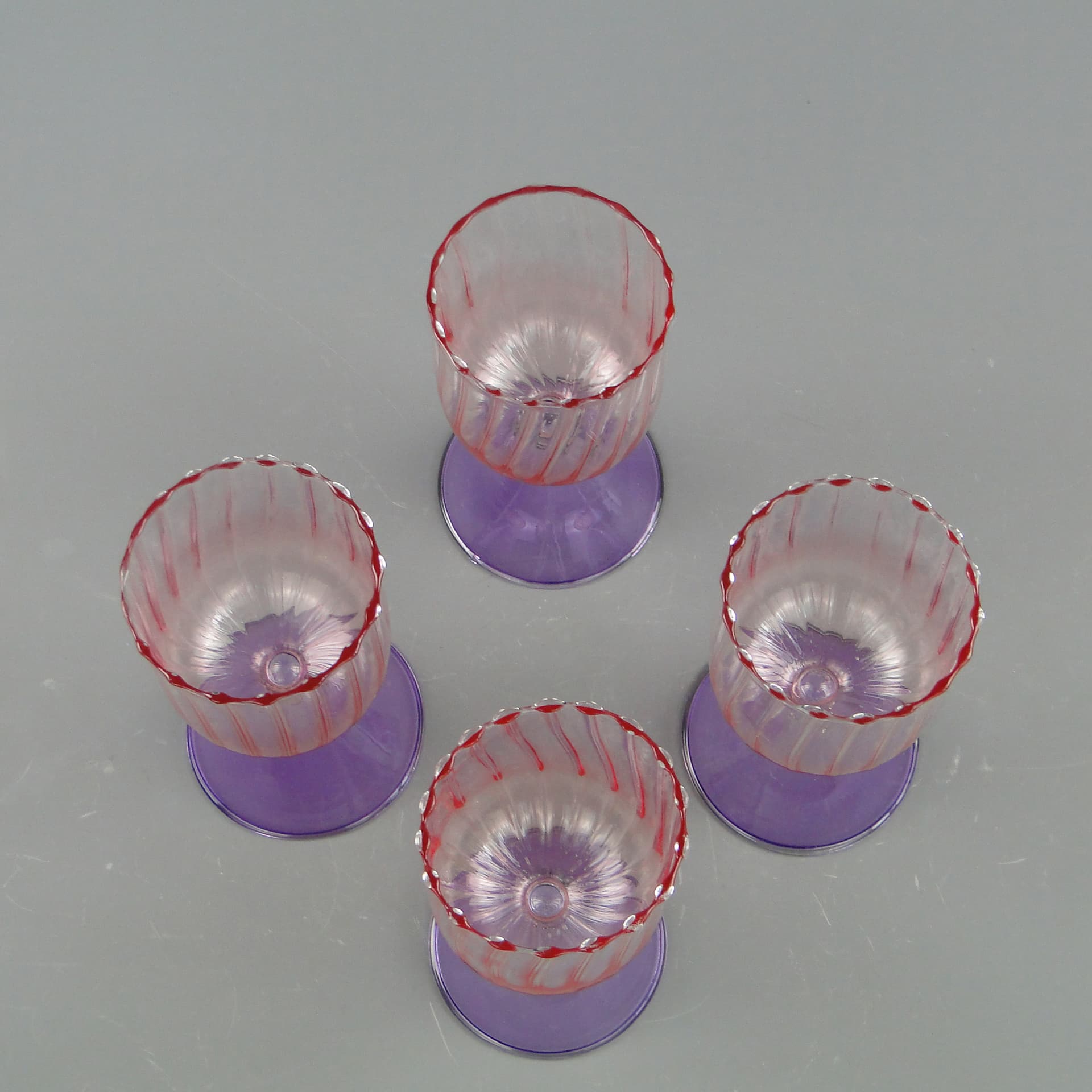 Zestaw kieliszków koktajlowych Memphis, szkło multikolor, Ritzenhoff und Breker, Niemcy, lata 80. - 60301