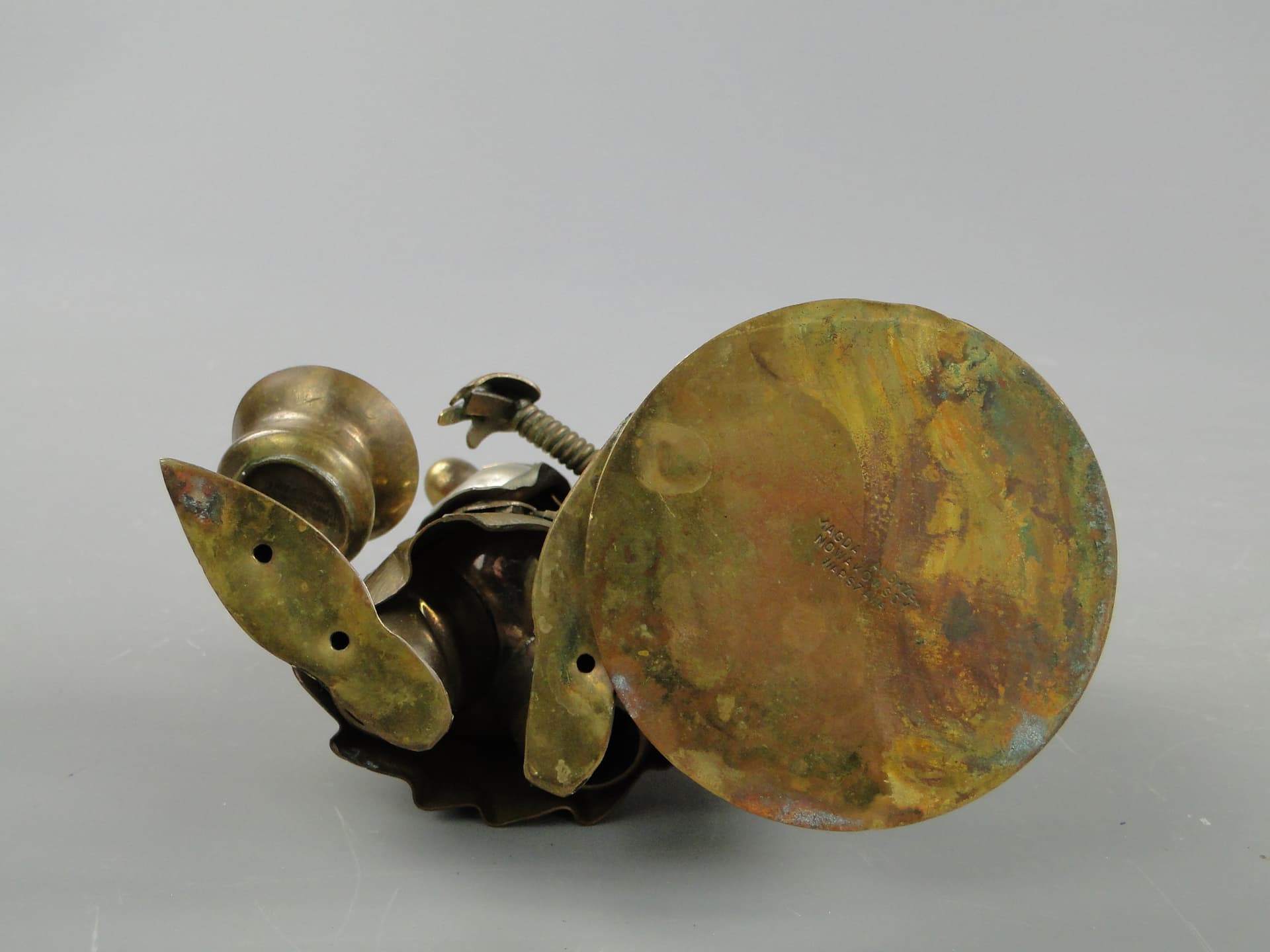 Postument na ołówki, copper, mosiądz, proj. A. J. Nowakowski, Polska, lata 60. - 60314