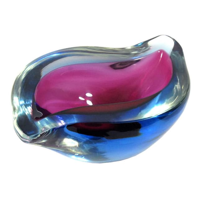 Multicolor Sommerso Glass Bowl, Murano, Italy, 1960s - DIMENSION