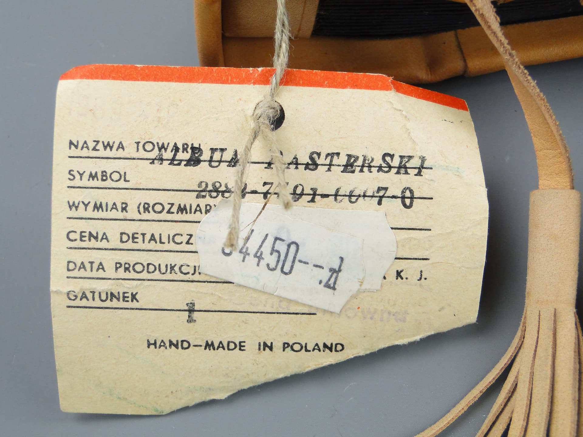 Photo album, beige leather, Poland, 1970s. - 60624