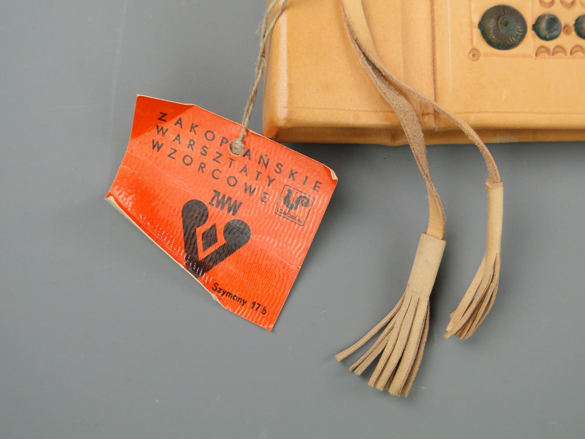 Photo album, beige leather, Poland, 1970s. - 60623