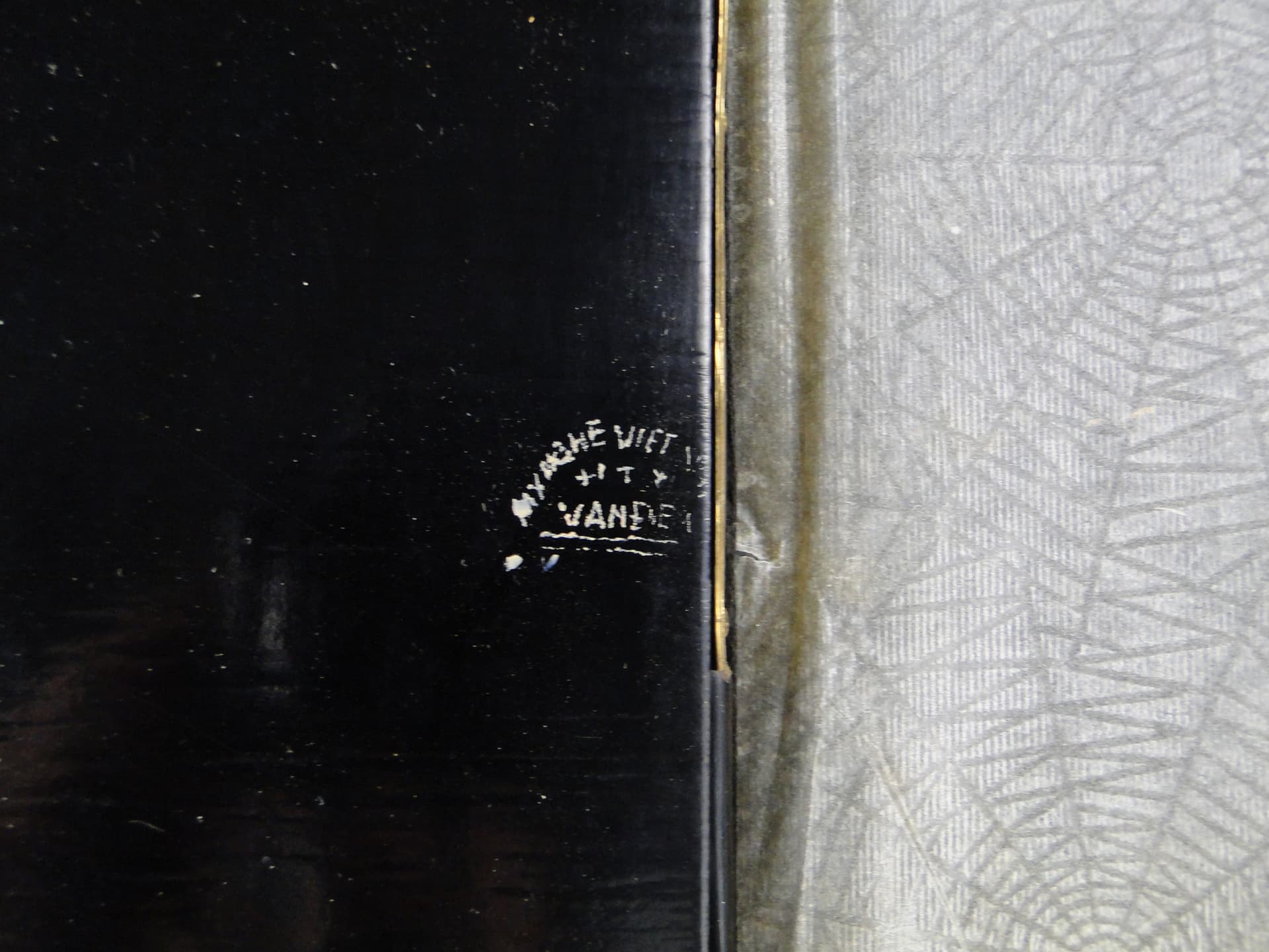 Photo album, black, wood lacquer, Vietnam, 1950s. - 60636