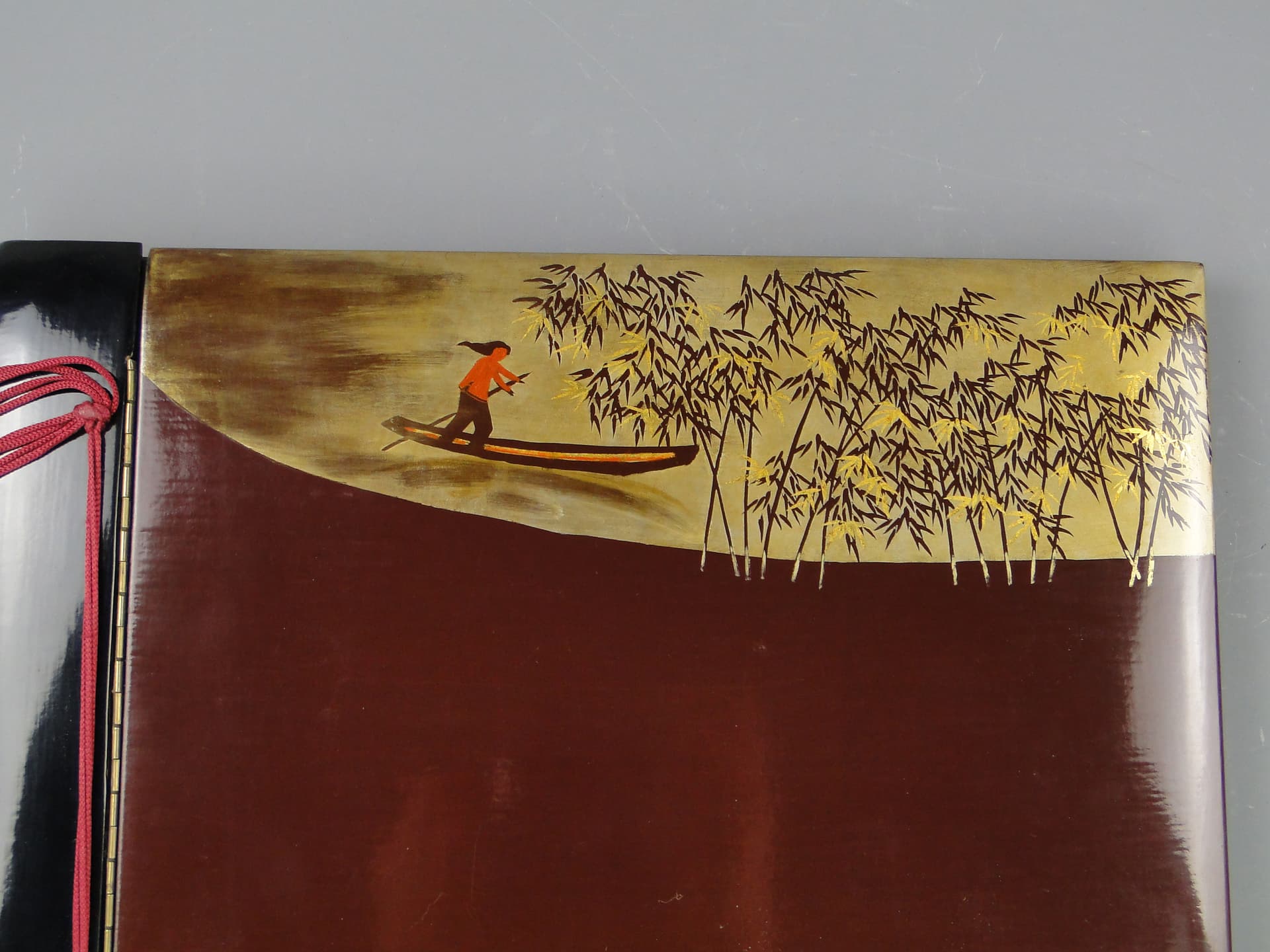 Photo album, black, wood lacquer, Vietnam, 1950s. - 60637