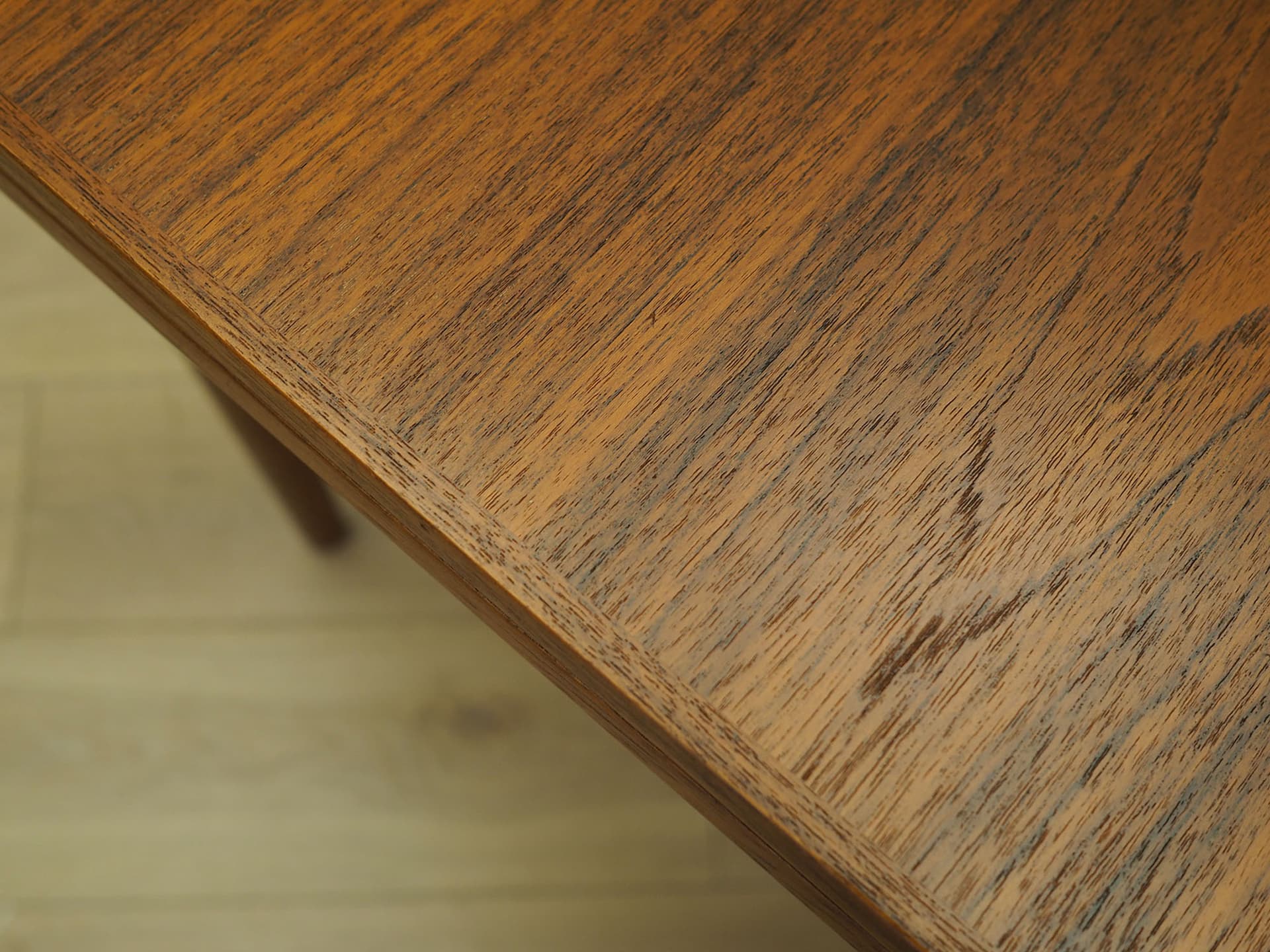 Dining table, light brown teak, Denmark, 1960s. - 60908