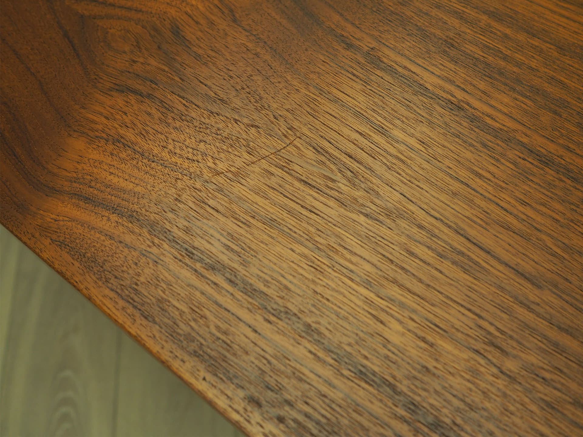 Dining table, light brown teak, Denmark, 1960s. - 60910