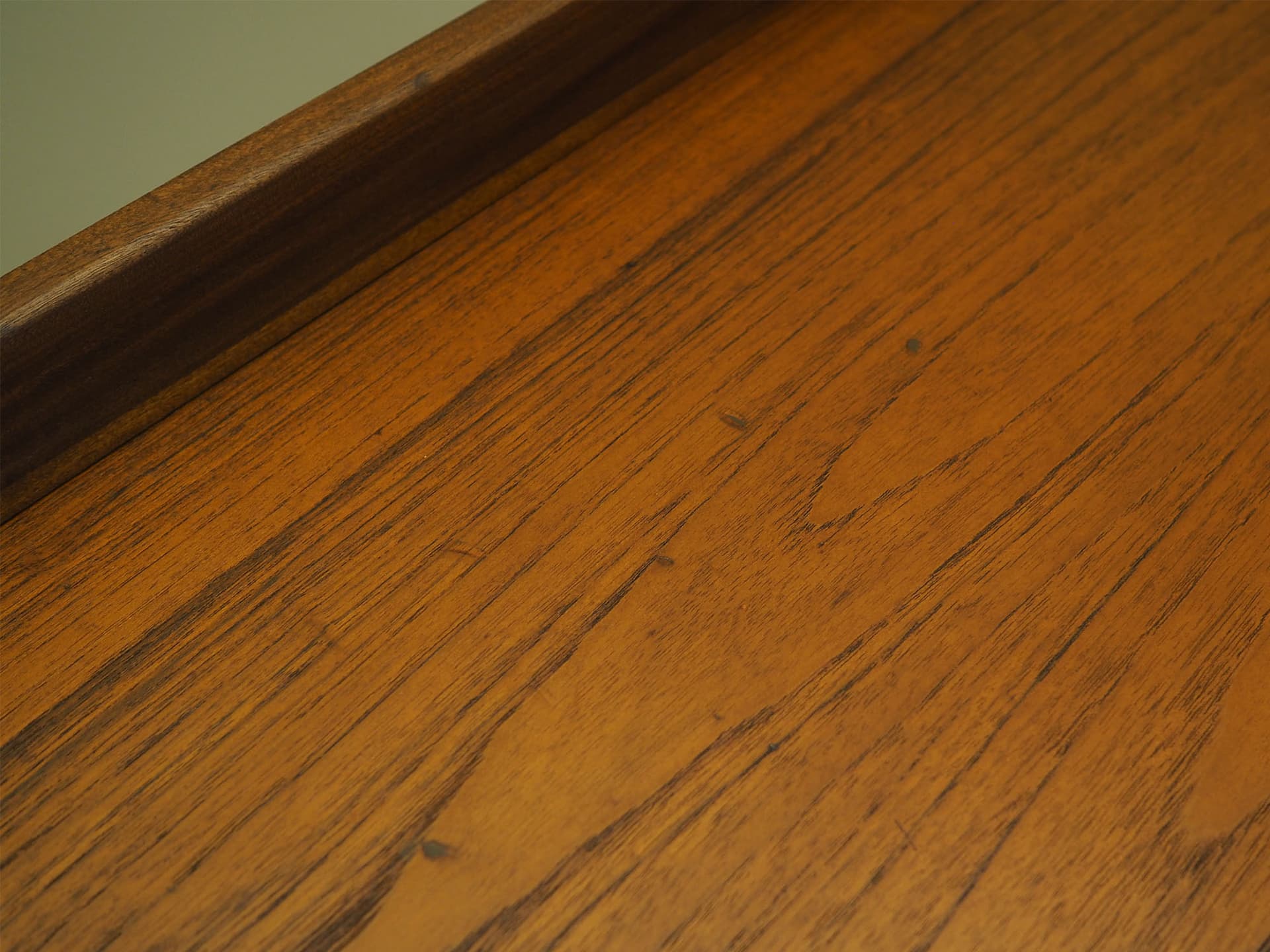 Toaletka, teak brązowy jasny, Dania, lata 70. - 60956