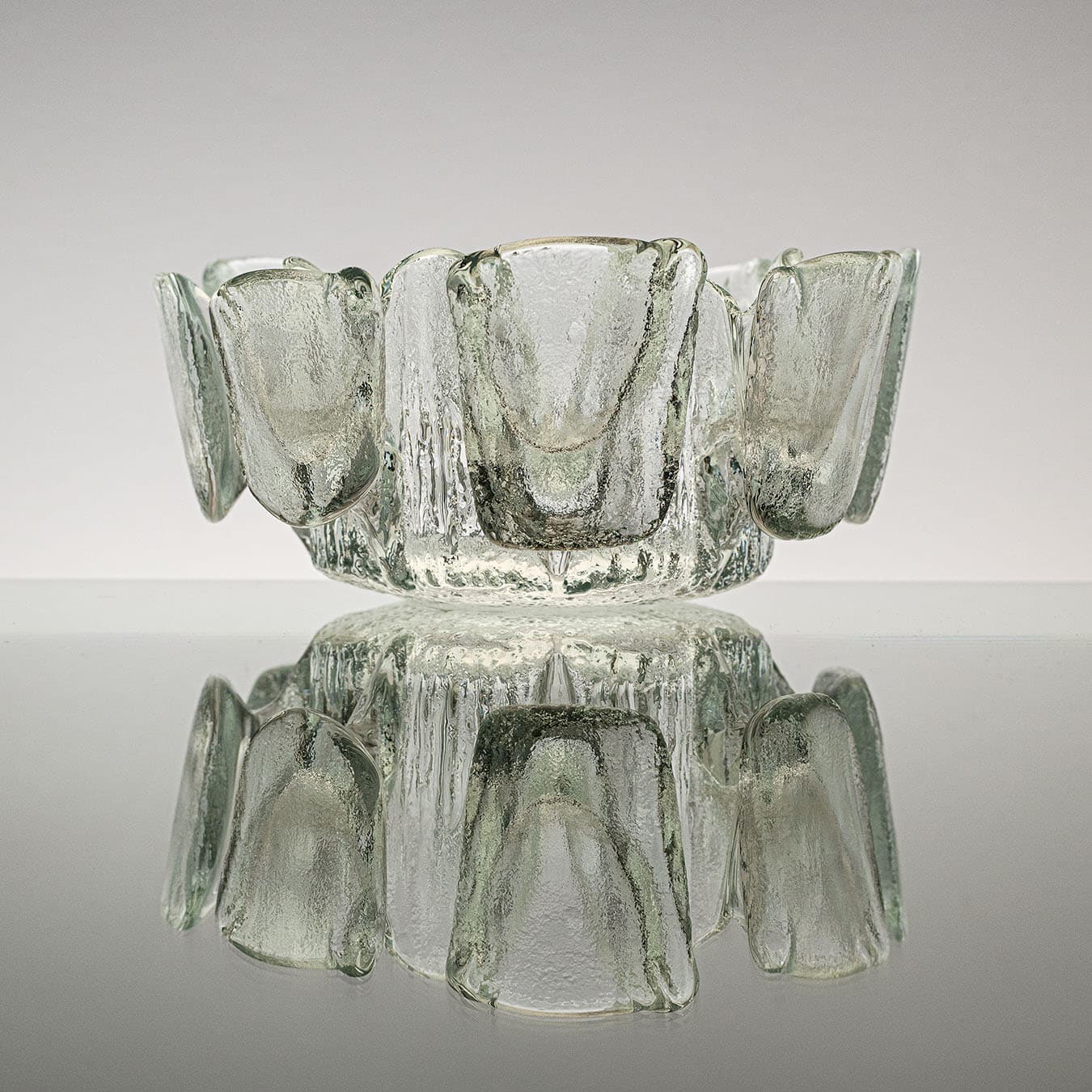 Szklana misa, Humppila Finland, Finlandia, lata 90. - 61005