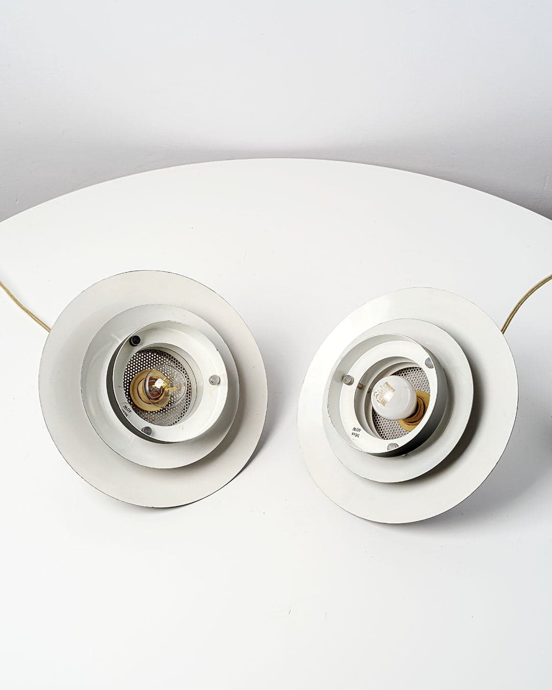 Pair of pendant lamps, black metal, Markslojd, Sweden, 1980s. - 61033