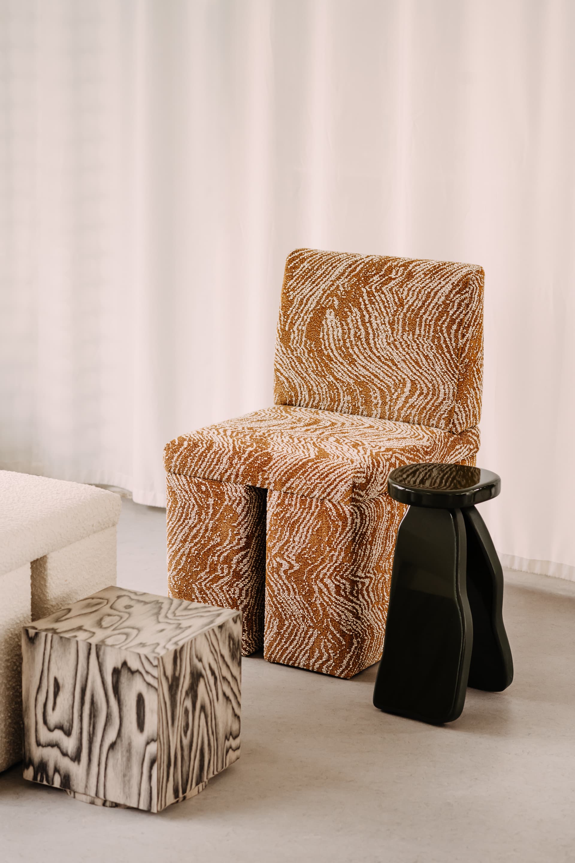 Krzesło w tkaninie Boucle Nata Object106, NG Design - 61248