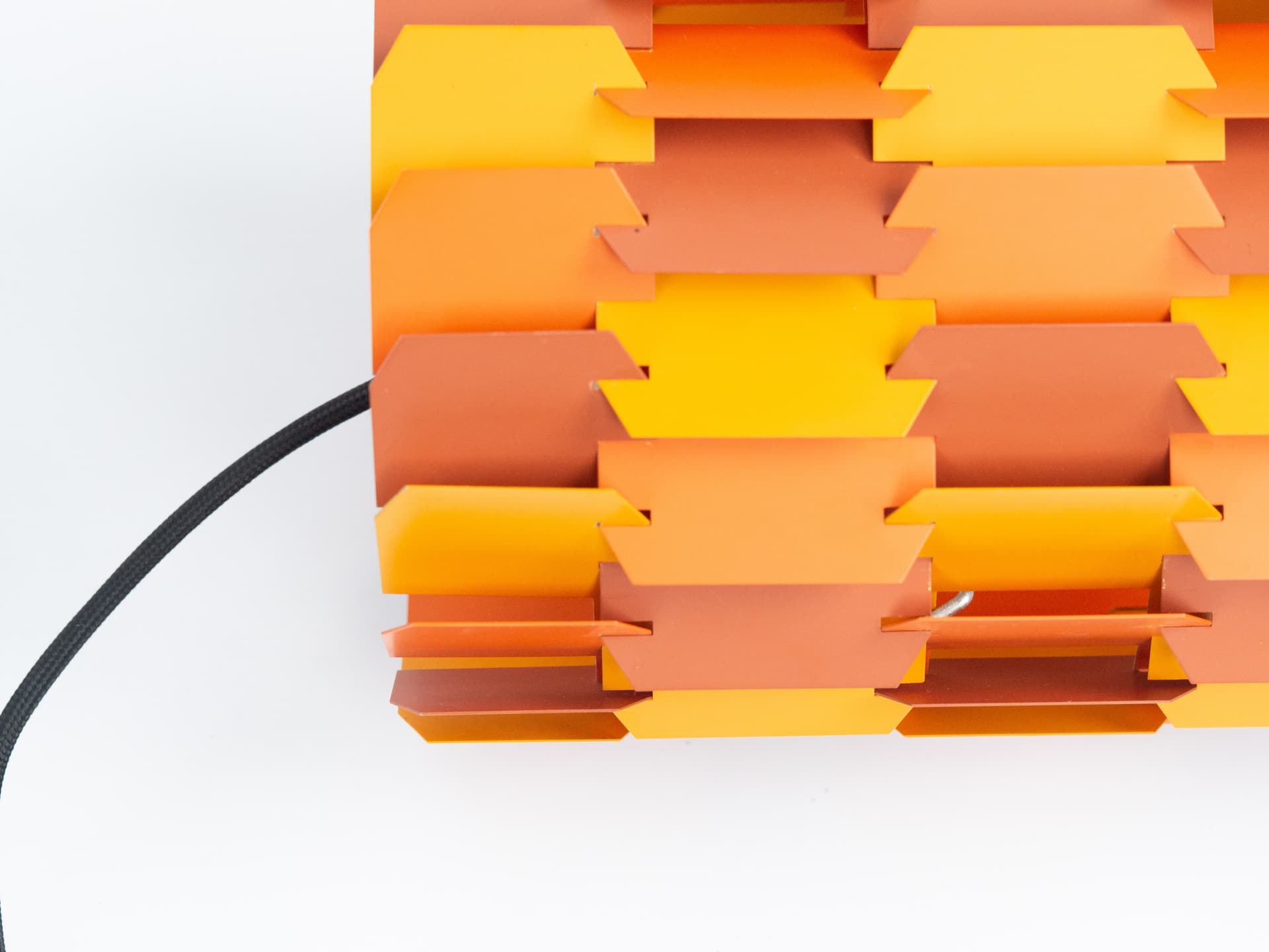 Pink Aluminum Facet Pop Pendant Lamp, by L. Weisdorf for Lyfa, Denmark, 1970s - 61456