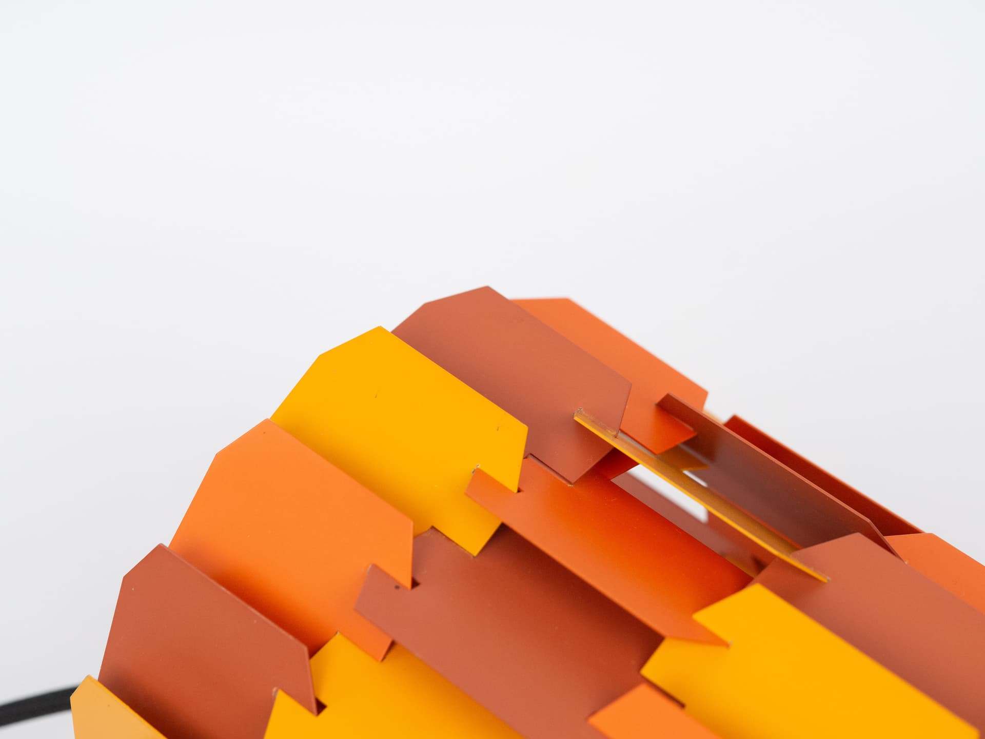 Pink Aluminum Facet Pop Pendant Lamp, by L. Weisdorf for Lyfa, Denmark, 1970s - 61454