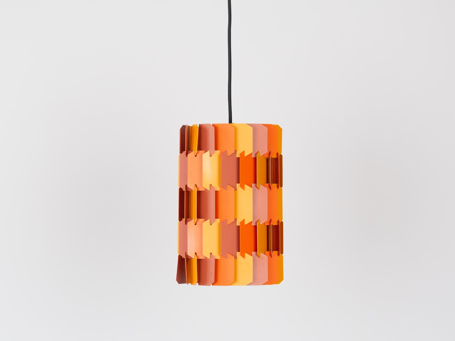 Pink Aluminum Facet Pop Pendant Lamp, by L. Weisdorf for Lyfa, Denmark, 1970s - 61443