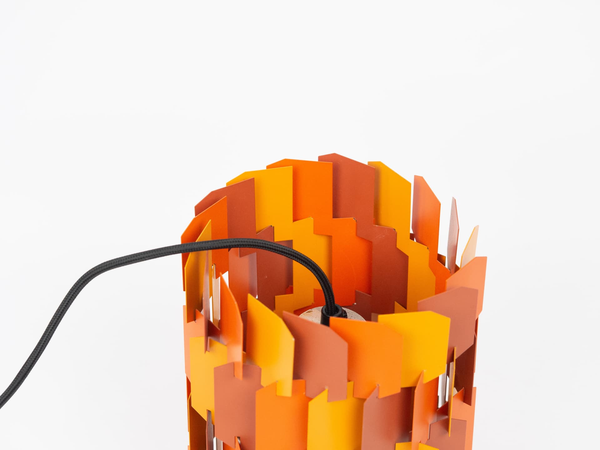 Pink Aluminum Facet Pop Pendant Lamp, by L. Weisdorf for Lyfa, Denmark, 1970s - 61450