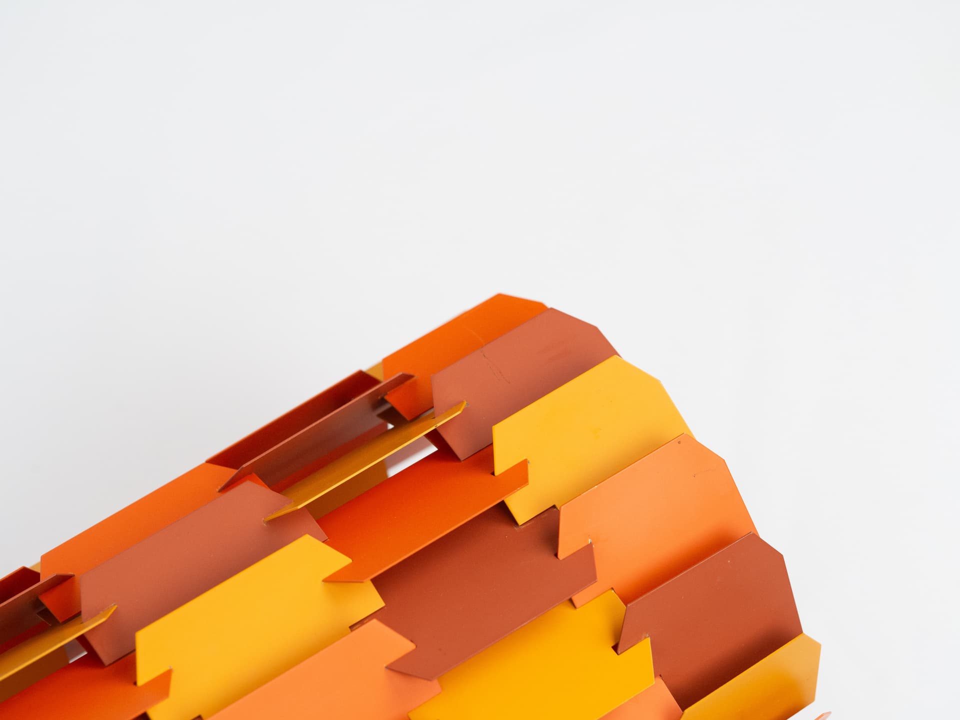 Pink Aluminum Facet Pop Pendant Lamp, by L. Weisdorf for Lyfa, Denmark, 1970s - 61455