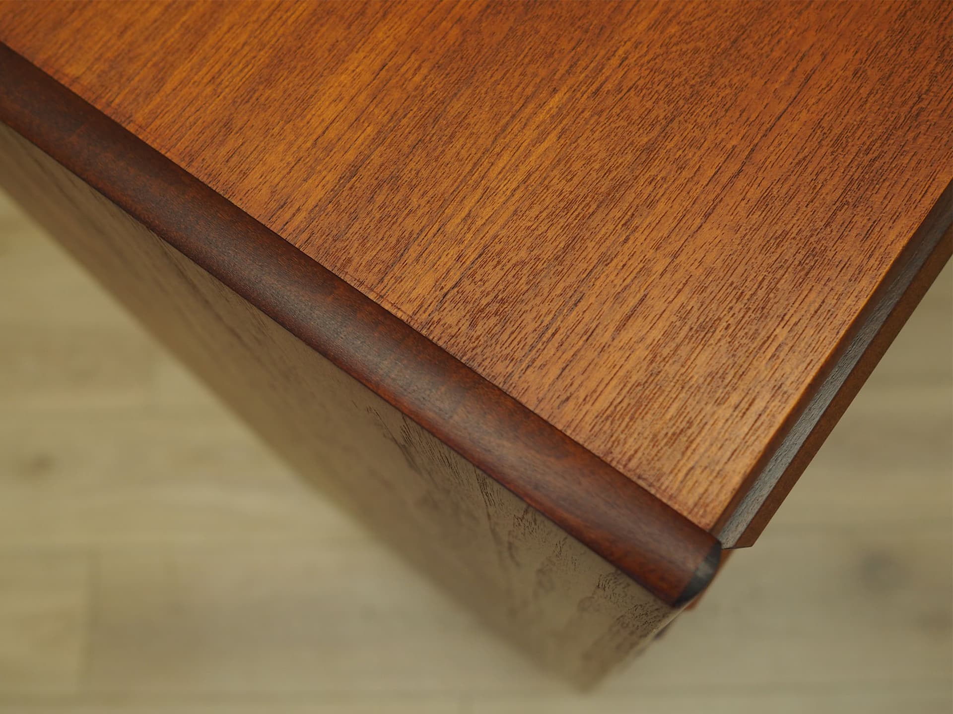 Chest of drawers, dark brown teak, Denmark, 1970s. - 61520