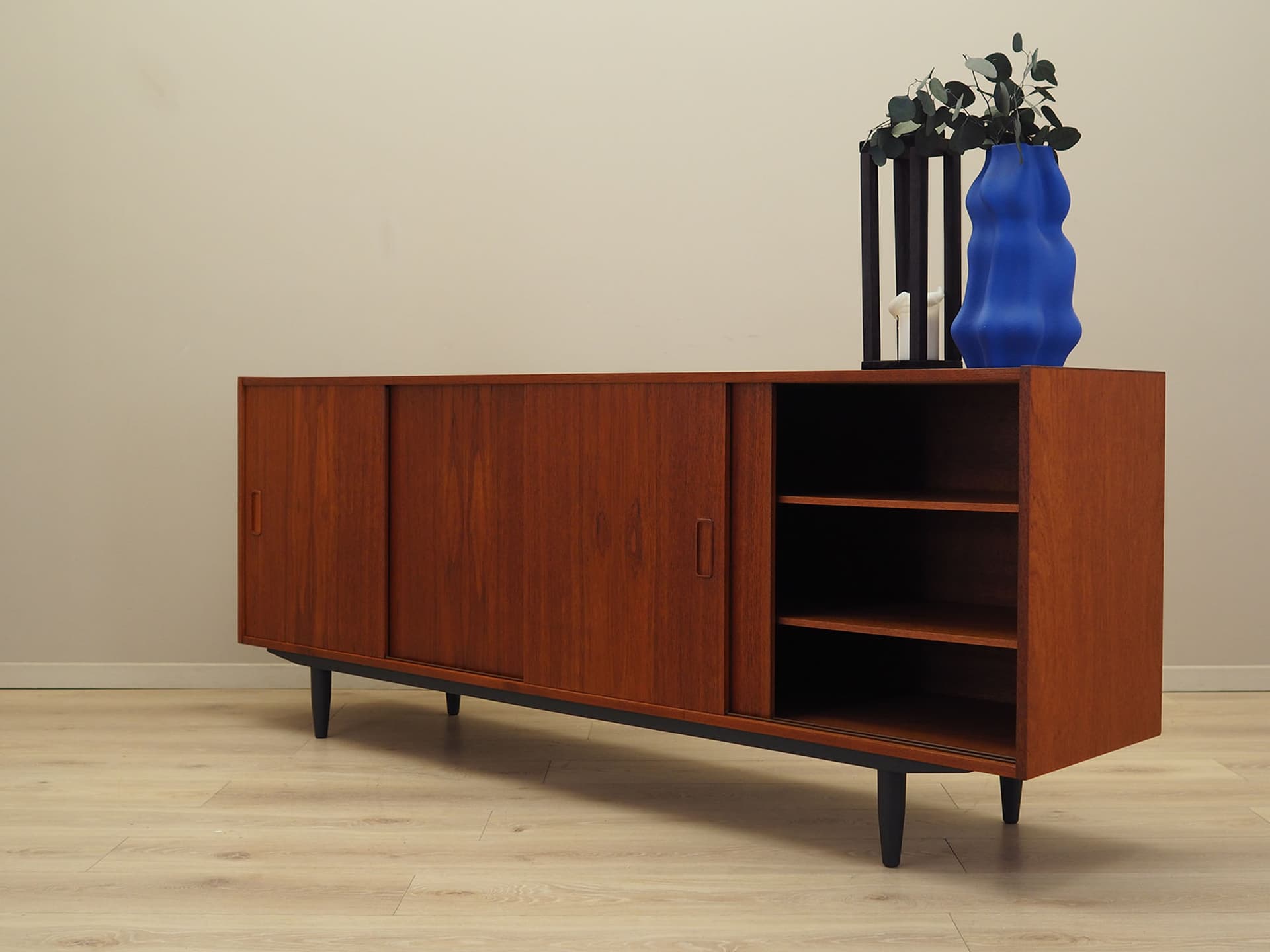 Sideboard, teak brązowy ciemny, Westergaard Møbelfabrik, Dania, lata 70. - 61540