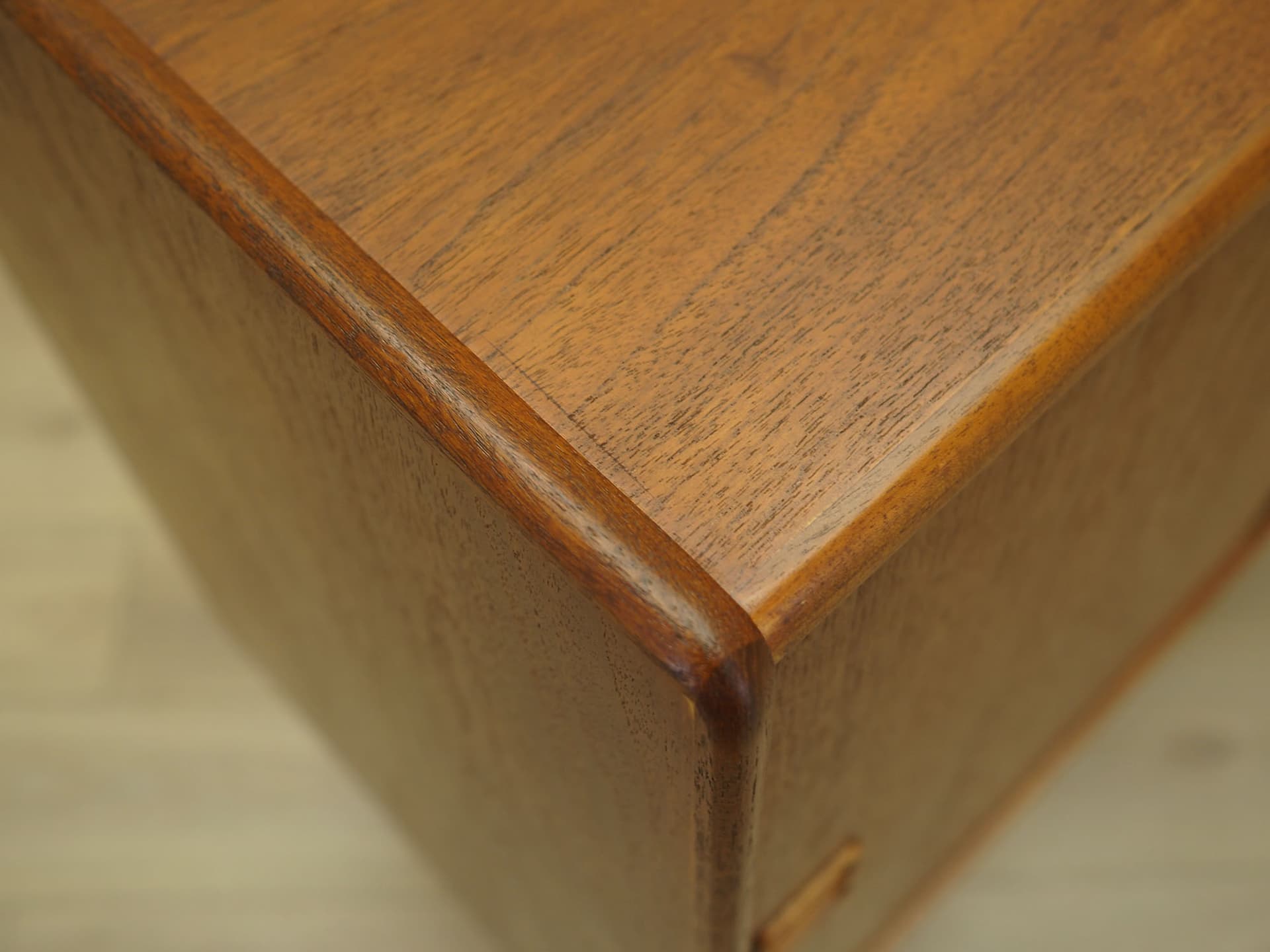 Highboard, light brown teak, Denmark, 1960s. - 61557