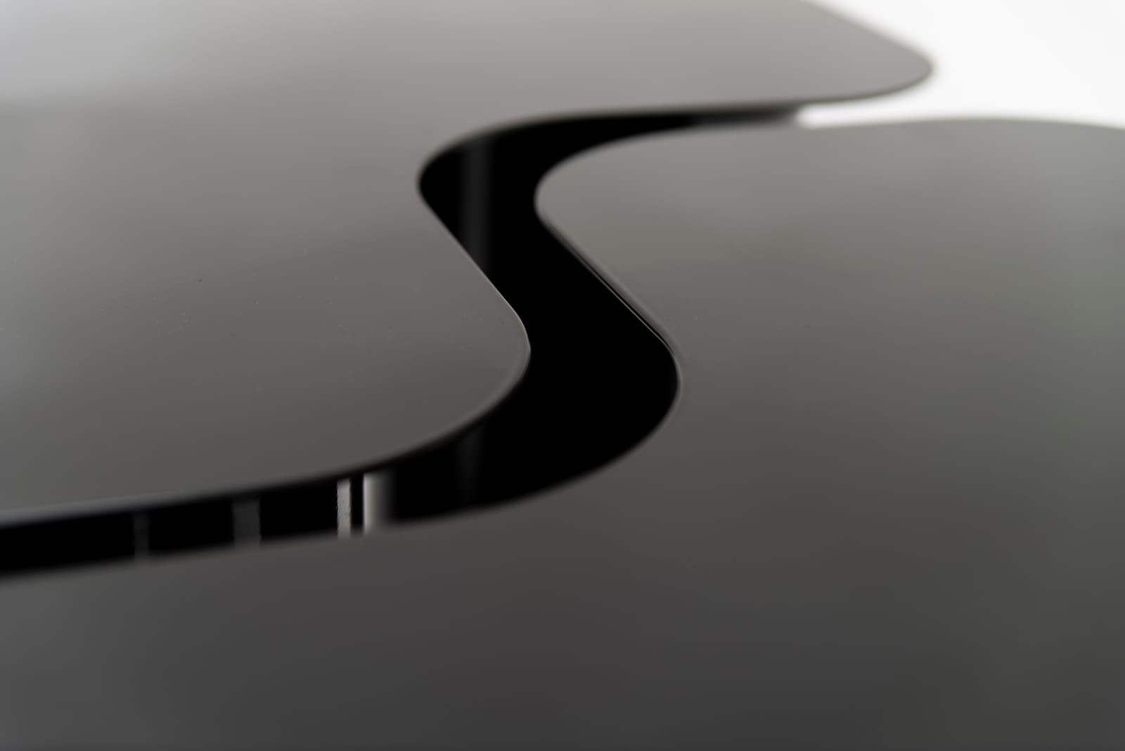 Object069 Coffee table 60x60x35 cm black gloss powder-coated steel, , - 61655