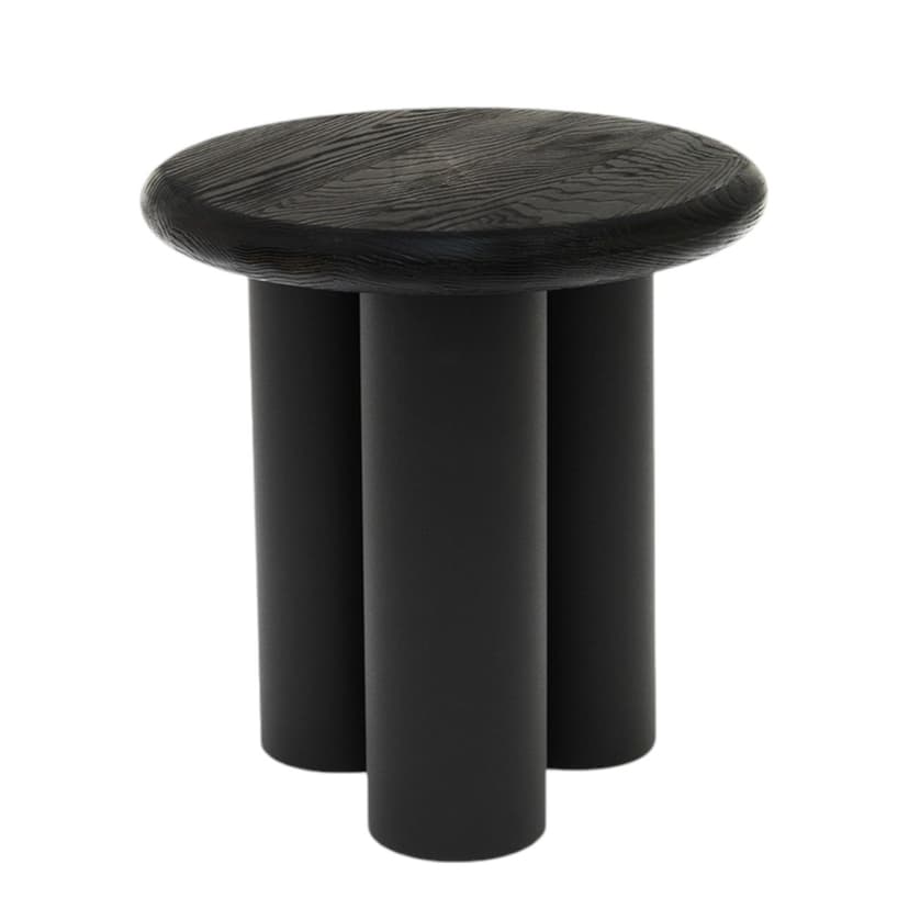 Stolik pomocniczy Ø40x41 cm dąb czarny Object062, NG Design