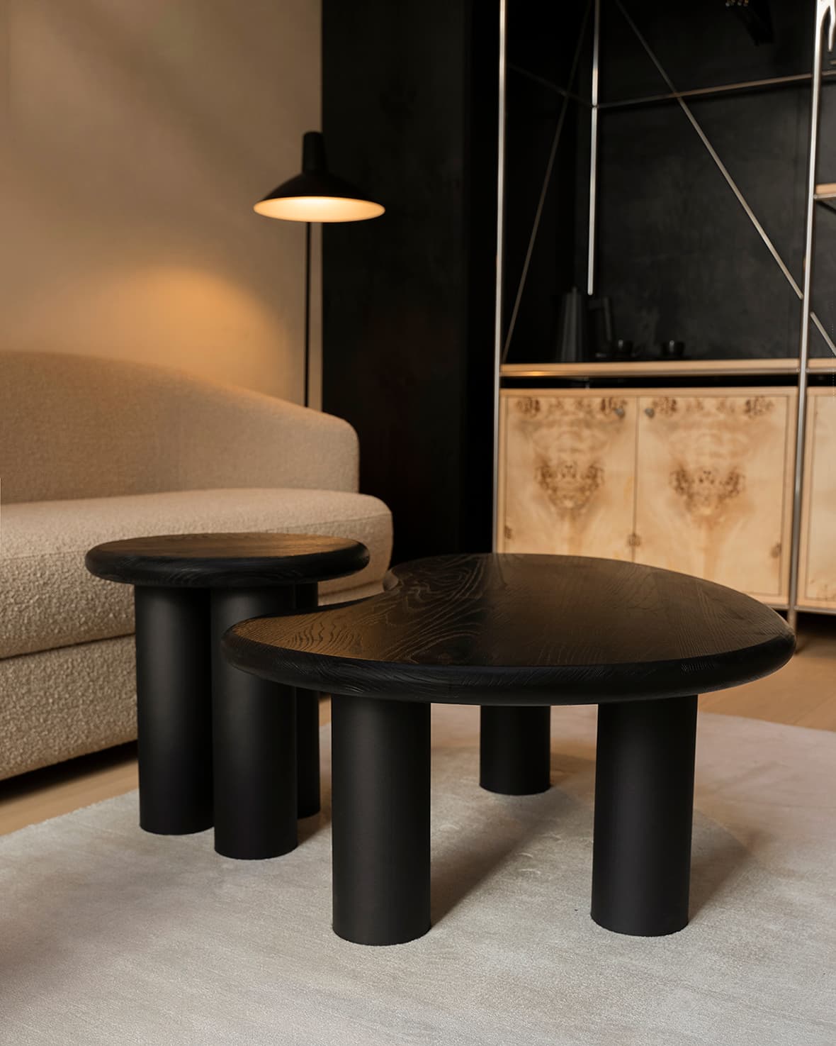 Stolik pomocniczy Ø40x41 cm dąb ecru Object062, NG Design - 61723