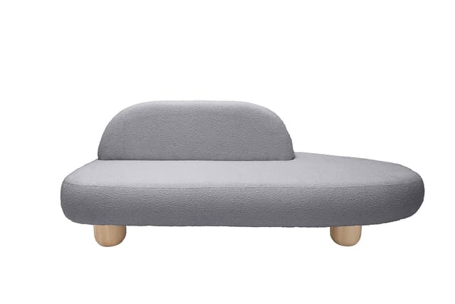 Sofa w tkaninie boucle Taupe Object047, NG Design - WYMIARY