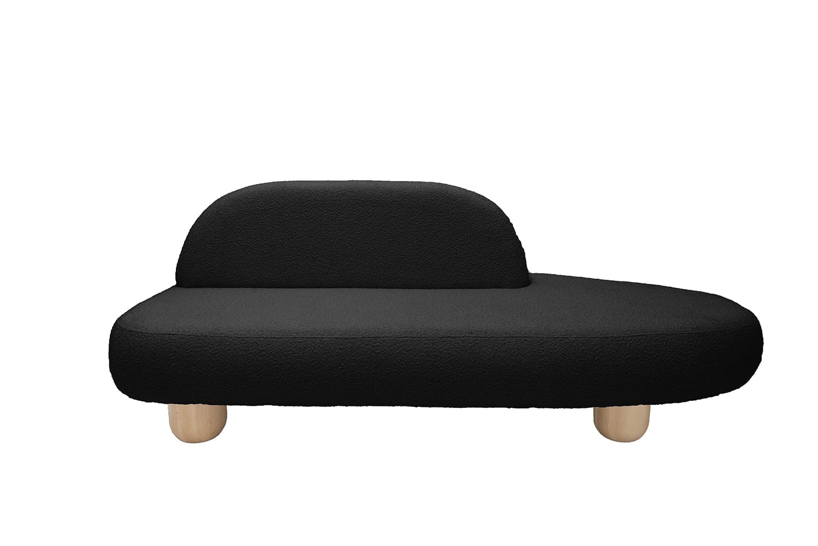 Sofa w tkaninie boucle Black Object047, NG Design