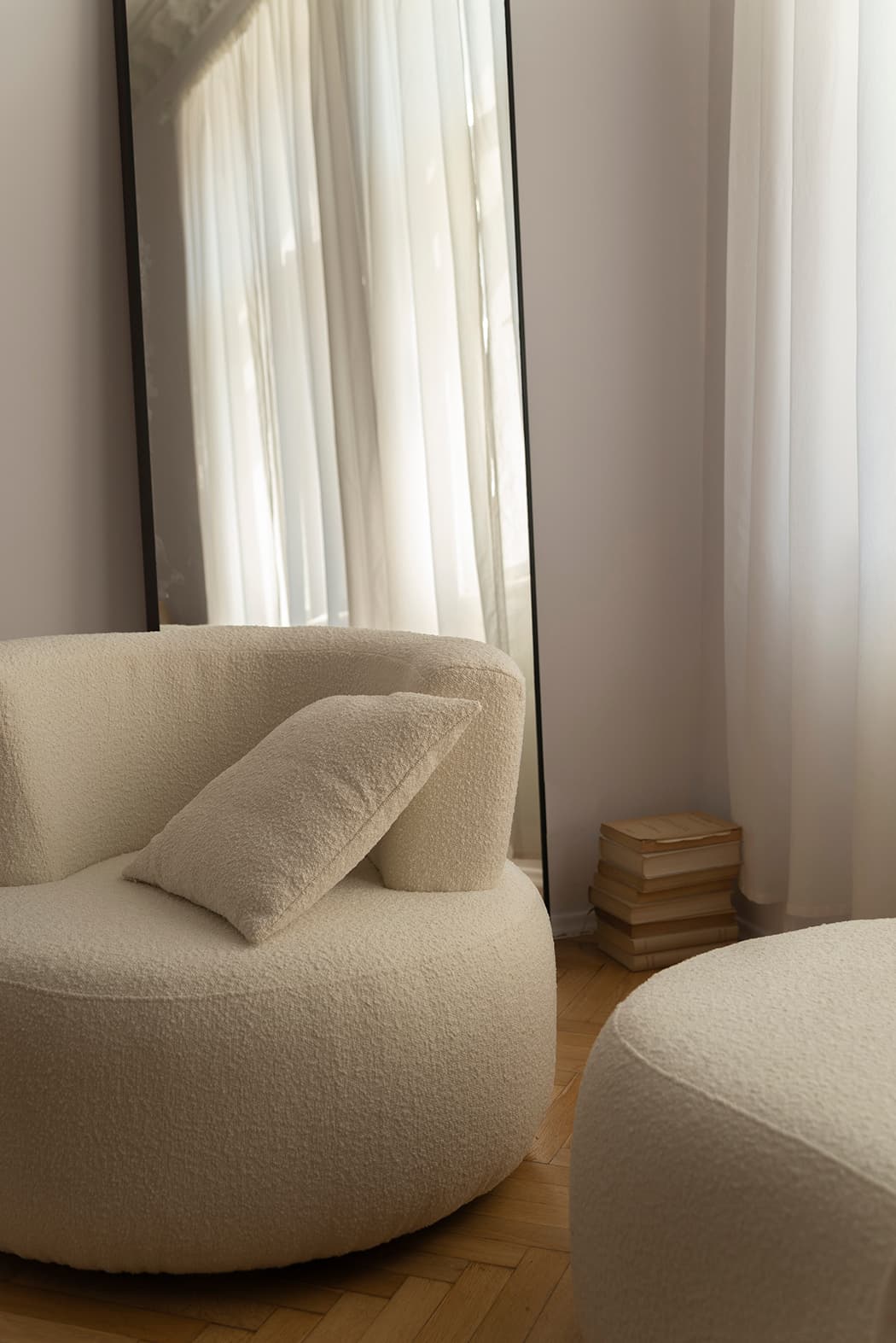 Fotel tapicerowany tkanina boucle Brick Object051, NG Design - 62015