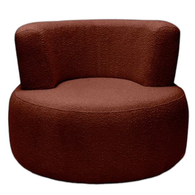 Fotel tapicerowany tkanina boucle Brick Object051, NG Design - WYMIARY