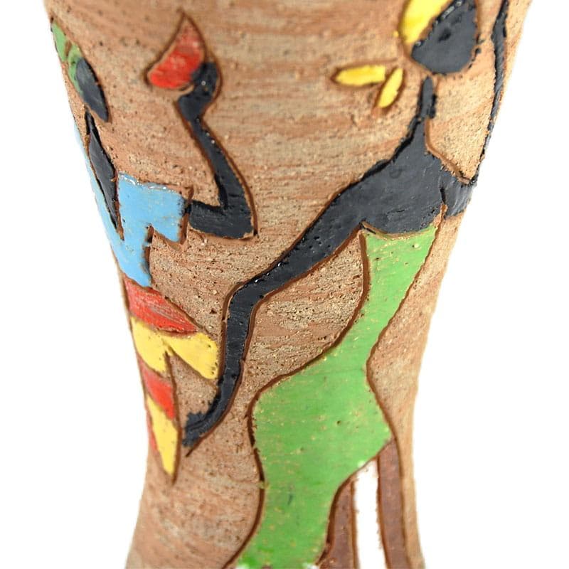 Beżowy wazon sgraffito, Fratelli Fanciullacci, Włochy, lata 60. - 5436