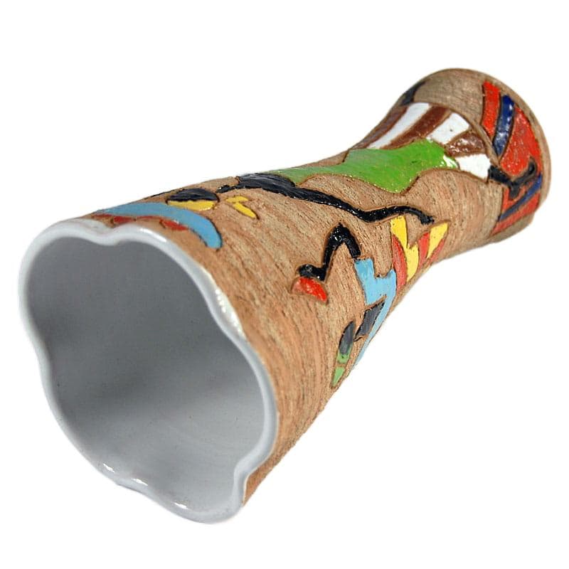 Beżowy wazon sgraffito, Fratelli Fanciullacci, Włochy, lata 60. - 5435