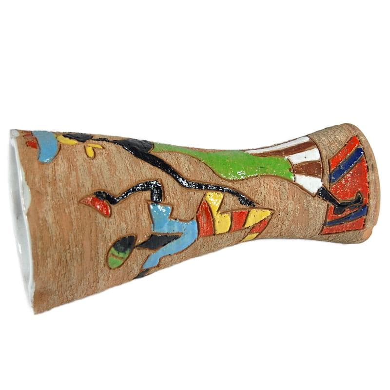 Beżowy wazon sgraffito, Fratelli Fanciullacci, Włochy, lata 60. - 5434