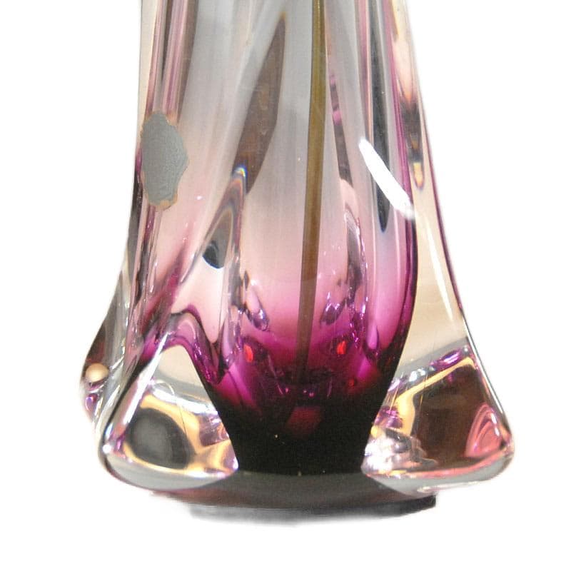 Fioletowa lampa stołowa, Val St Lambert, Belgia, lata 60. - 5427