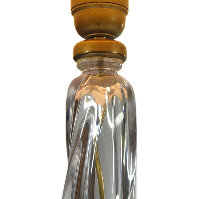 Fioletowa lampa stołowa, Val St Lambert, Belgia, lata 60. - 5426