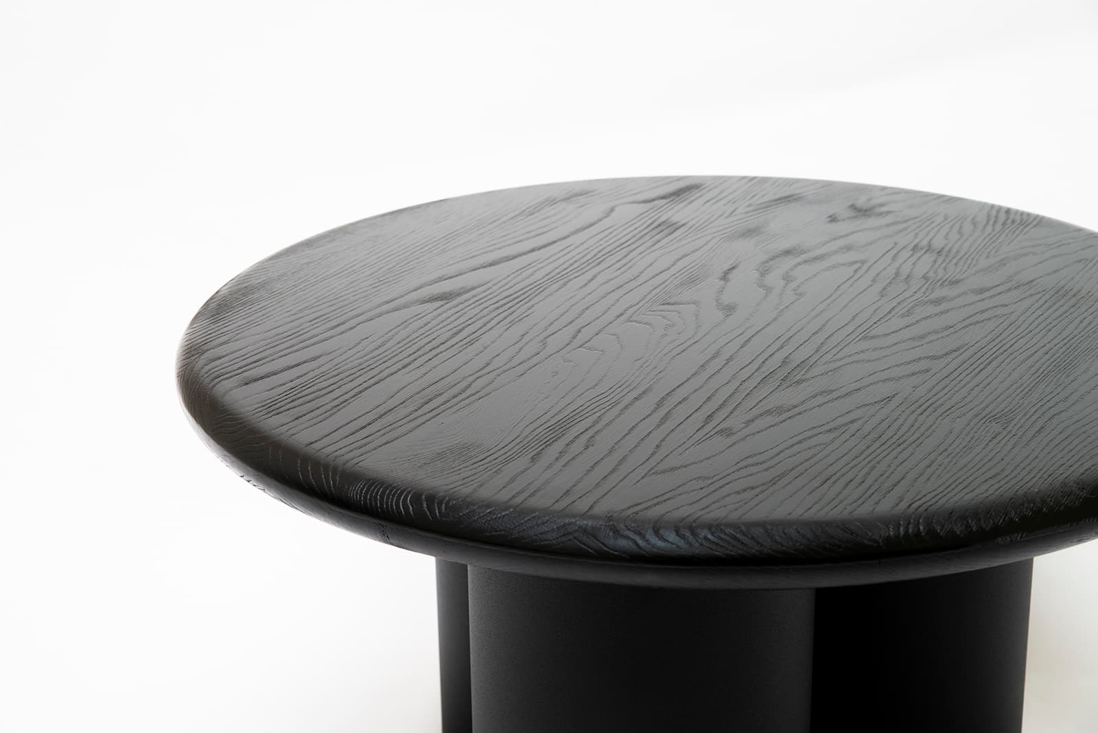 Round coffee table Ø90 cm black, powder-coated steel, NG Design - 62478