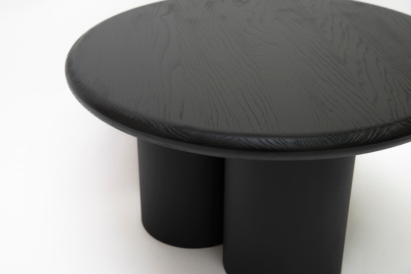Round coffee table Ø90 cm black, powder-coated steel, NG Design - 62514