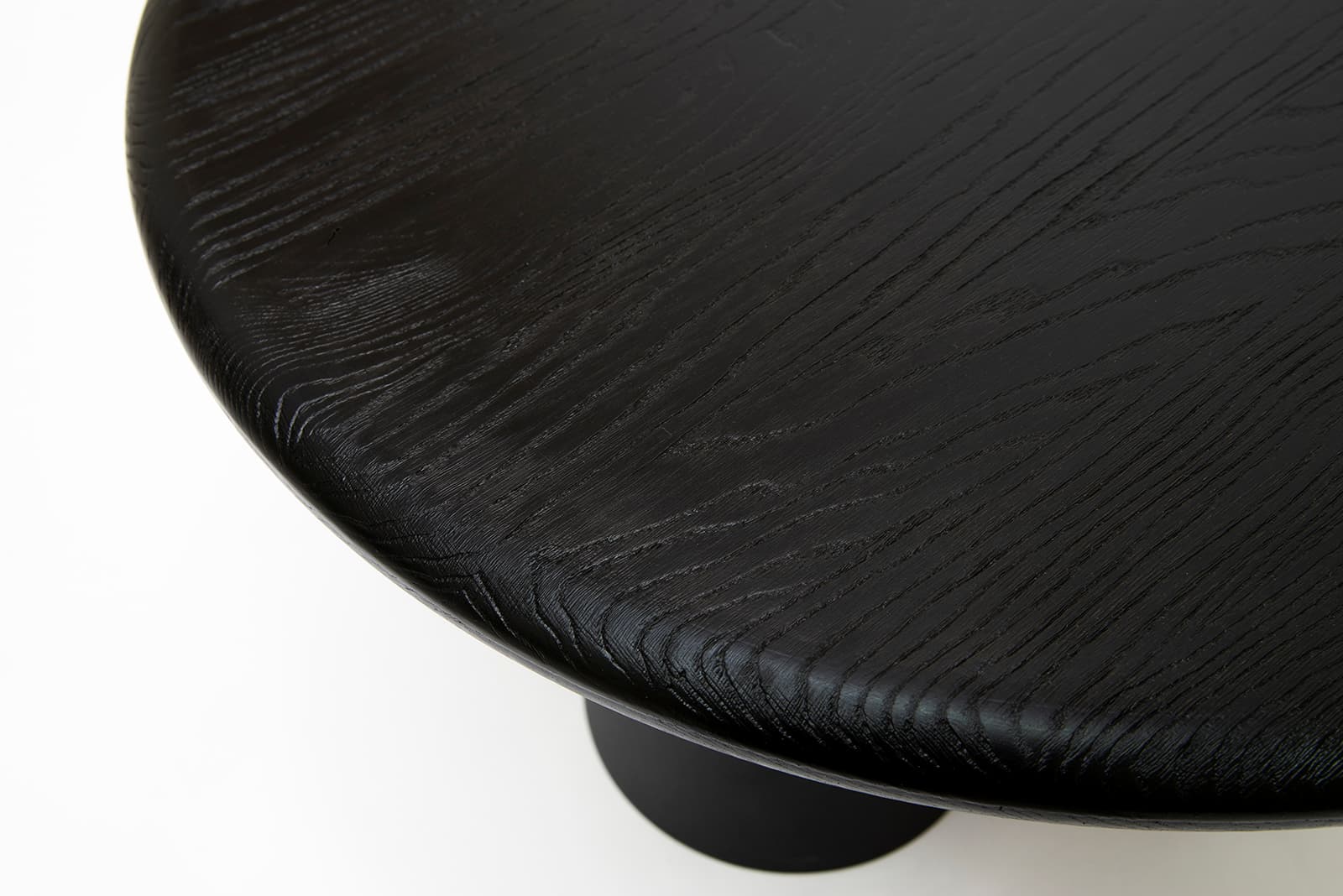 Round coffee table Ø90 cm black, powder-coated steel, NG Design - 62516