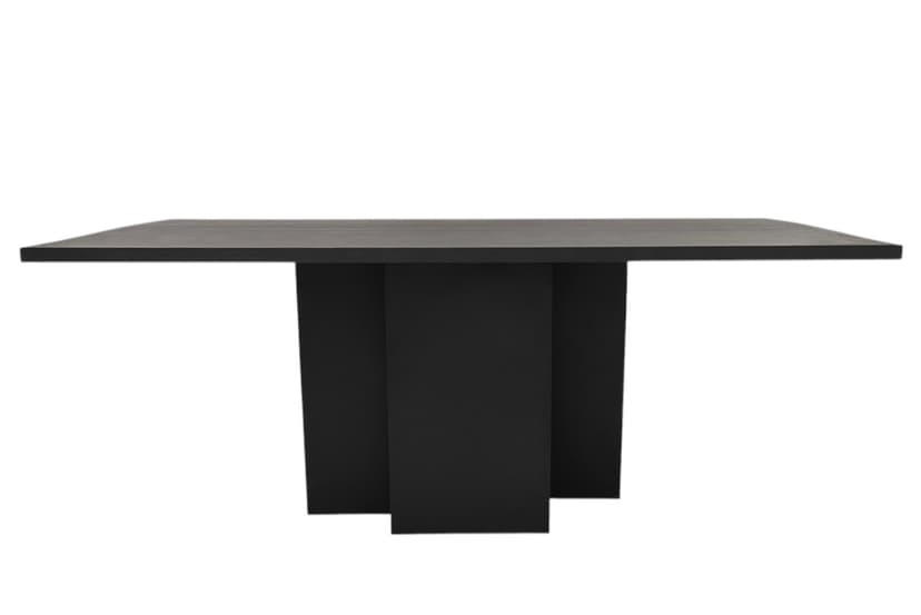 Stół 140x90x76 cm dąb lite drewno, stal czarna Object056, NG Design