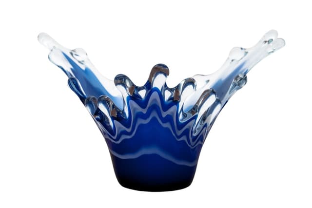 Patera ze szkła artystycznego, lata 70. - WYMIARY