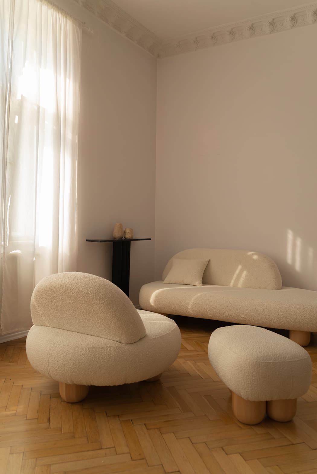 Puf Object049 boucle Pearl, NG Design - 62770