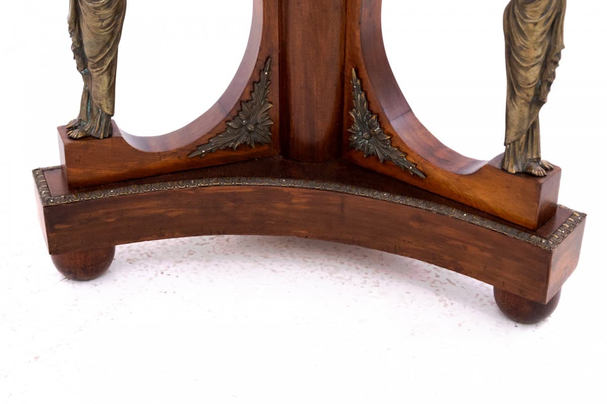 Brązowy stolik empire, Francja, lata 60. XIX w. - 58913