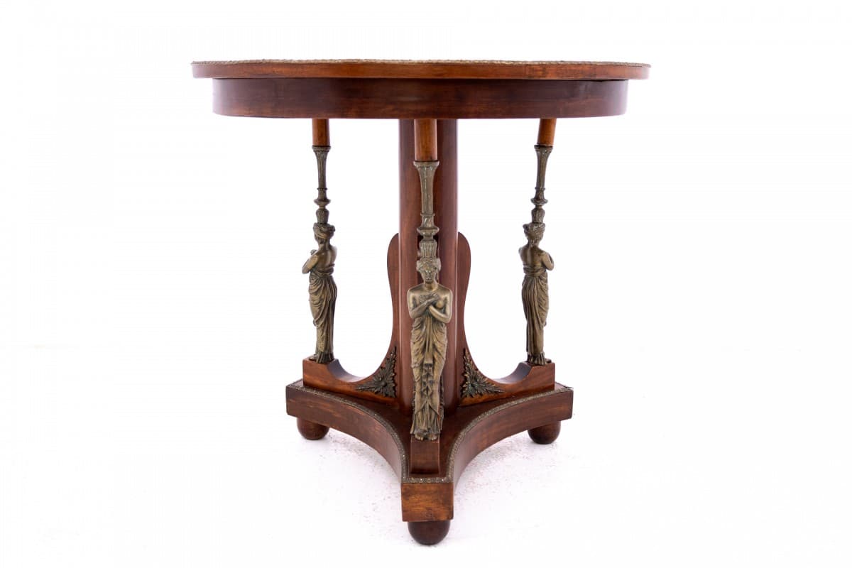 Brązowy stolik empire, Francja, lata 60. XIX w. - 58905