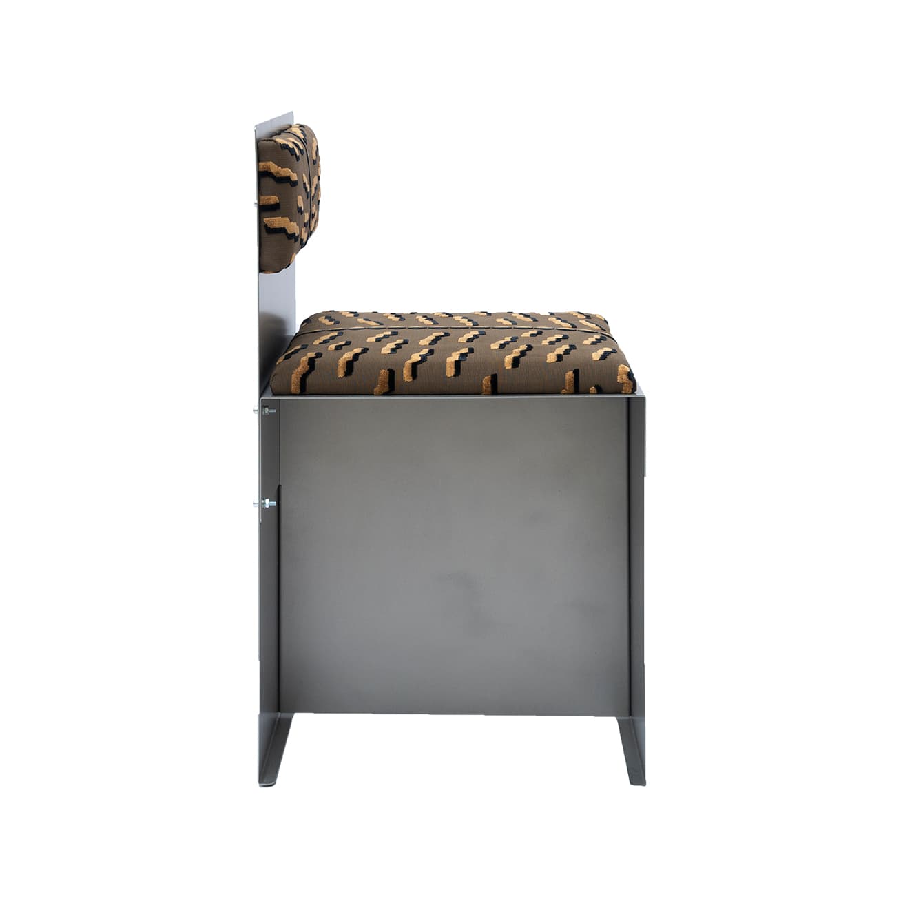 Krzesło stalowe w tkaninie Dedar Tiger Beat Object086, NG Design - 62822