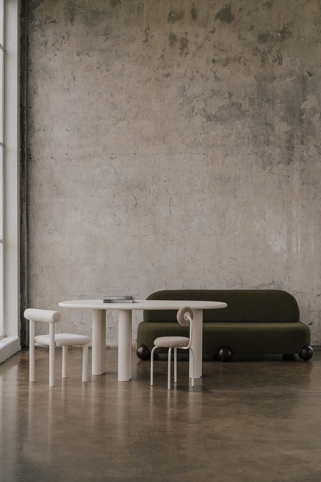 Side table Ø40x41 cm black powder-coated steel, no designer, no brand - 62869