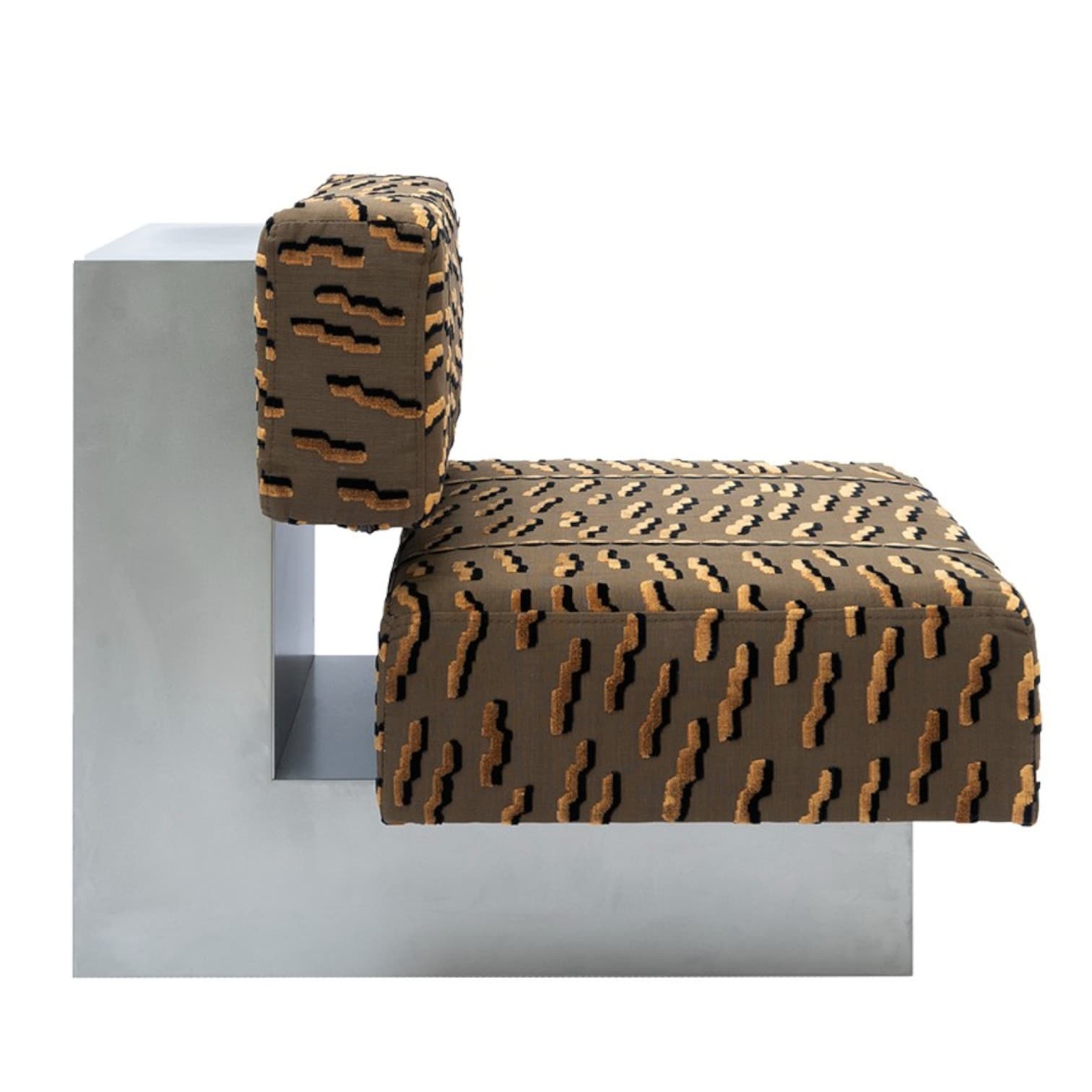 Side table Ø40x41 cm black powder-coated steel, no designer, no brand